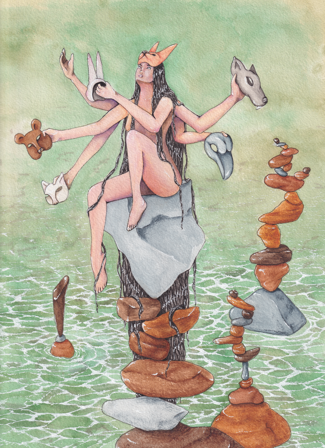 Equipoise - 8x11 inches print by Stephenie Anderson