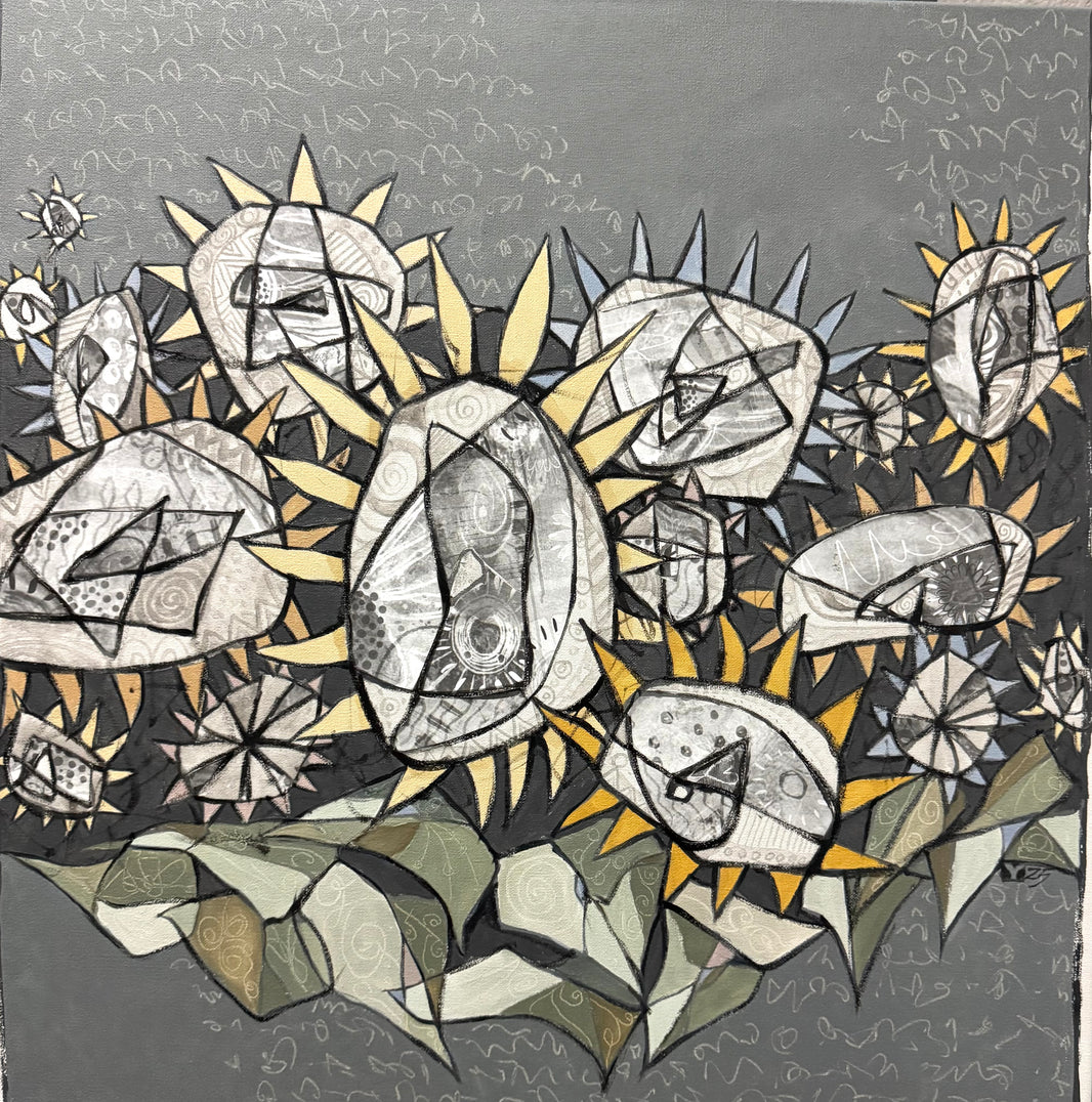 Sunflowers - Original Painting by Young Kim