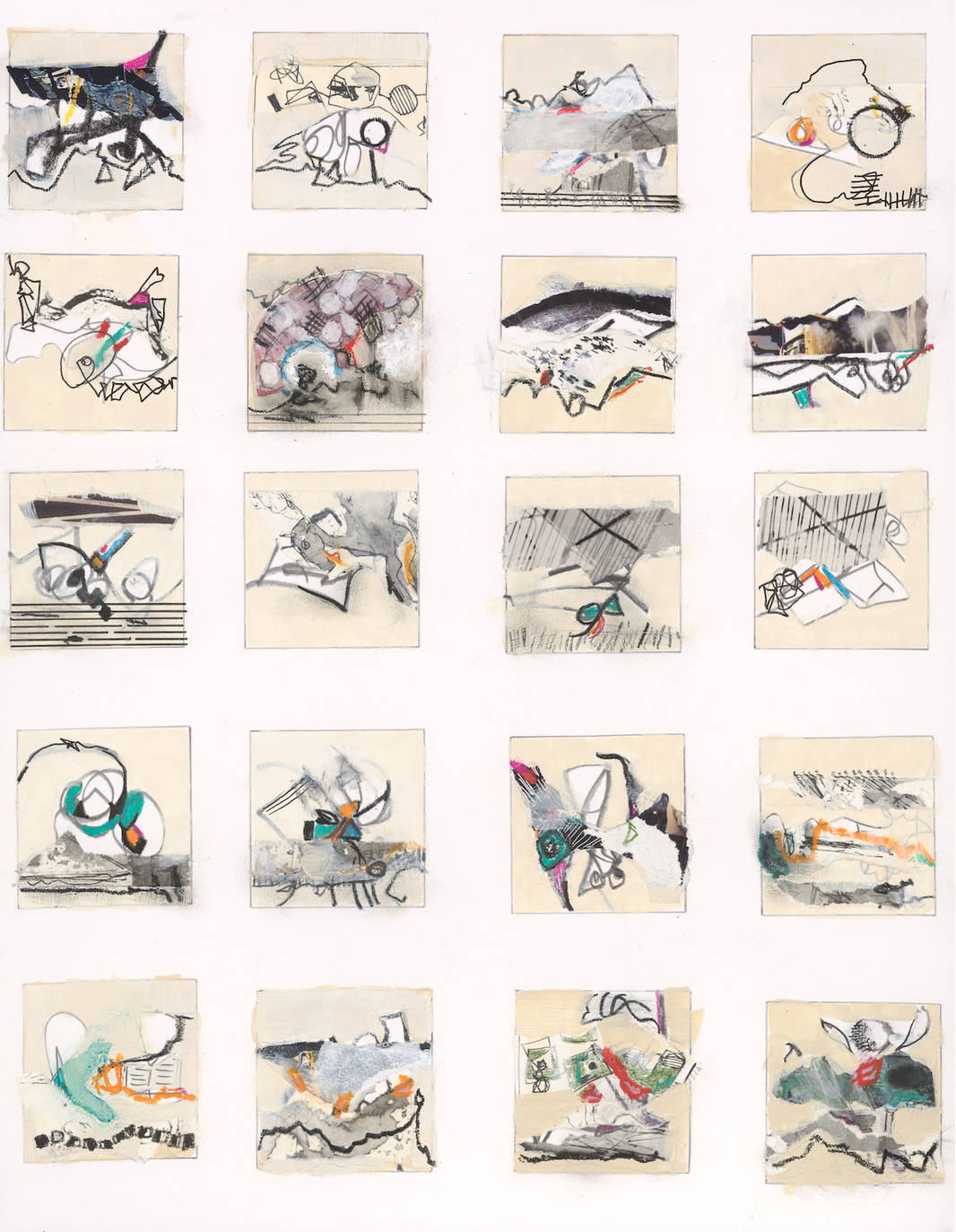 Landscape Grid - 11x14 inches print by Rebecca Howdeshell