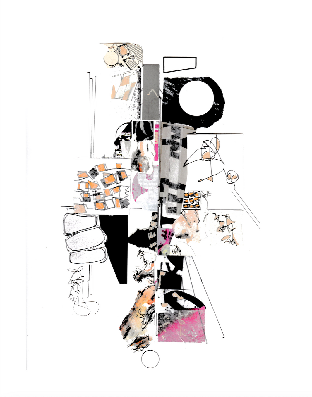 Neighborhood-2023 - 11x14 inches print by Rebecca Howdeshell