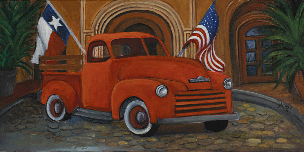 Texas Proud 24x12 inches Print by Yenny (Jenny Archbold)