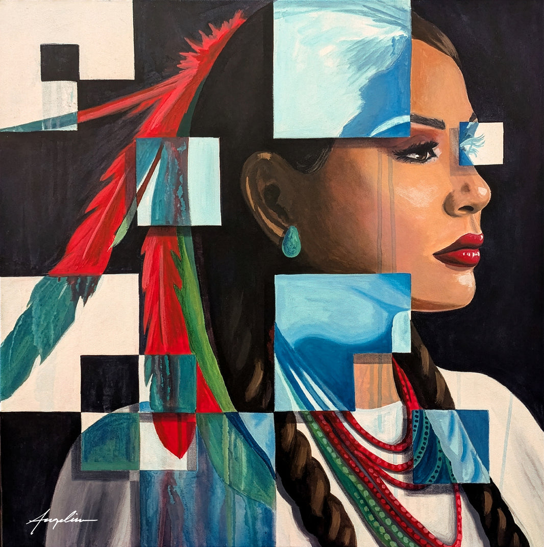 Tessera Serries I: Native American - Print by Angeline Collier