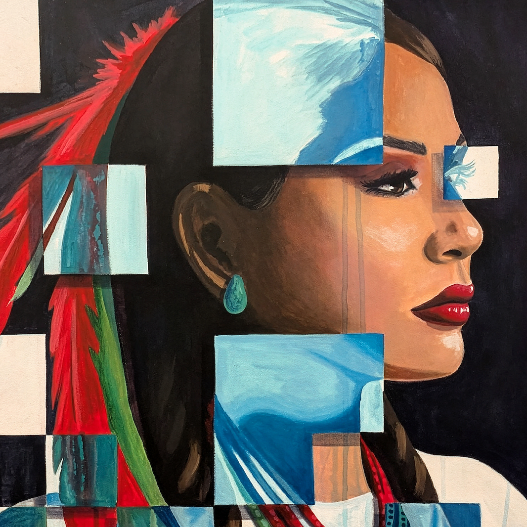 Tessera Serries I: Native American - Print by Angeline Collier