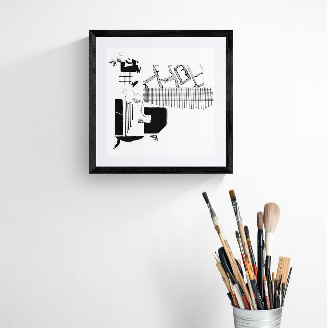 Balck and Gray Study - 5x5 inches print by Rebecca Howdeshell