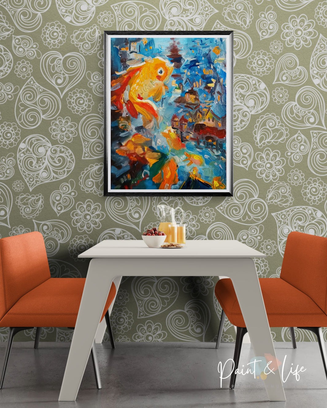 Blue and orange - Print by Aaron Criswell