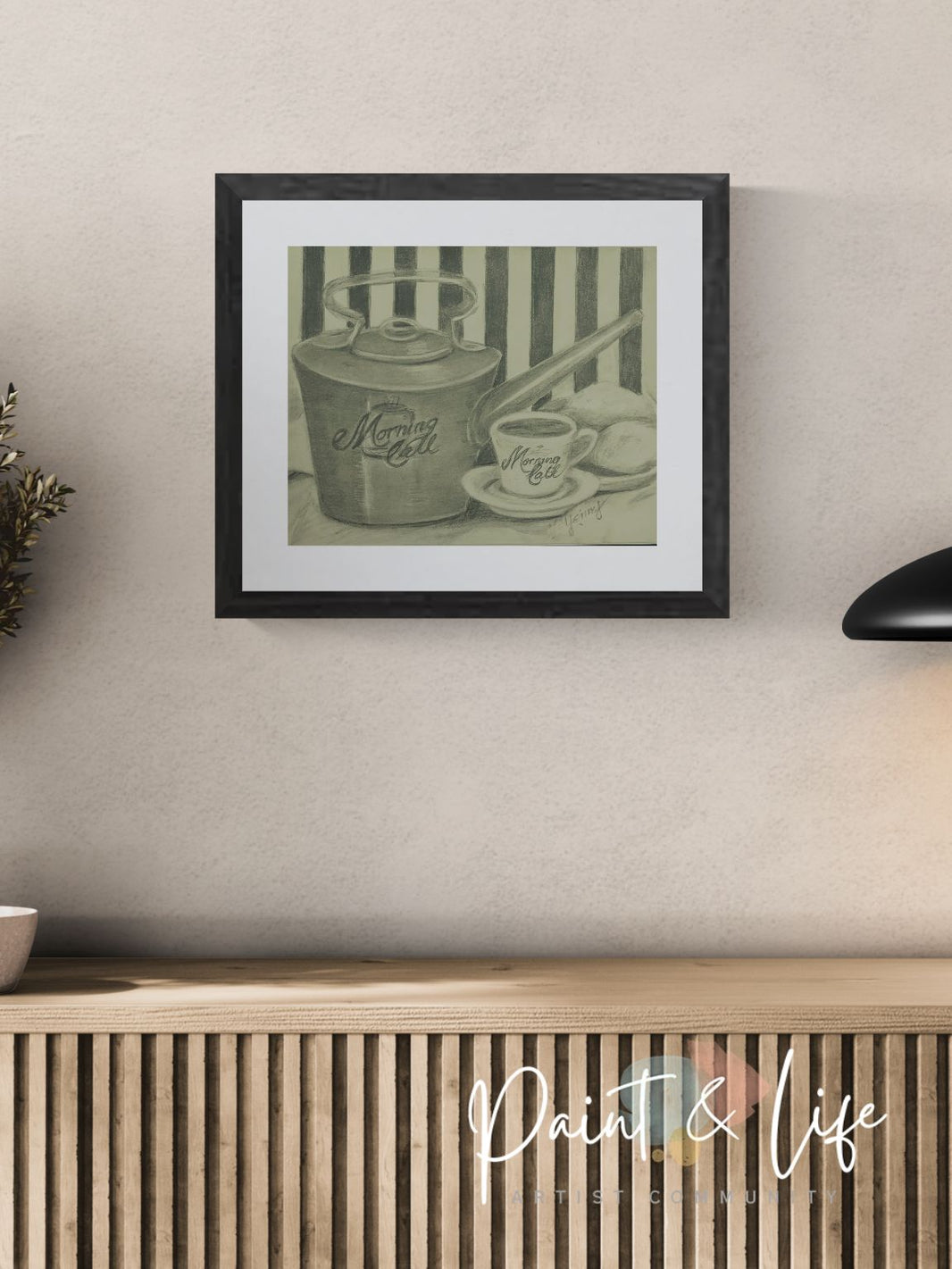 Café au Lait - 10 x 8 inches Print by Yenny (Jenny Archbold)