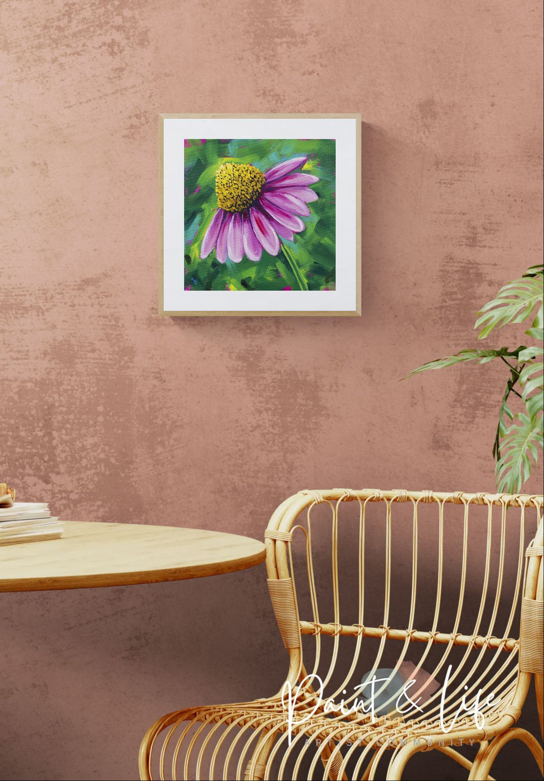Coneflower Splendor - 14x14 print by Stacy Jenkins