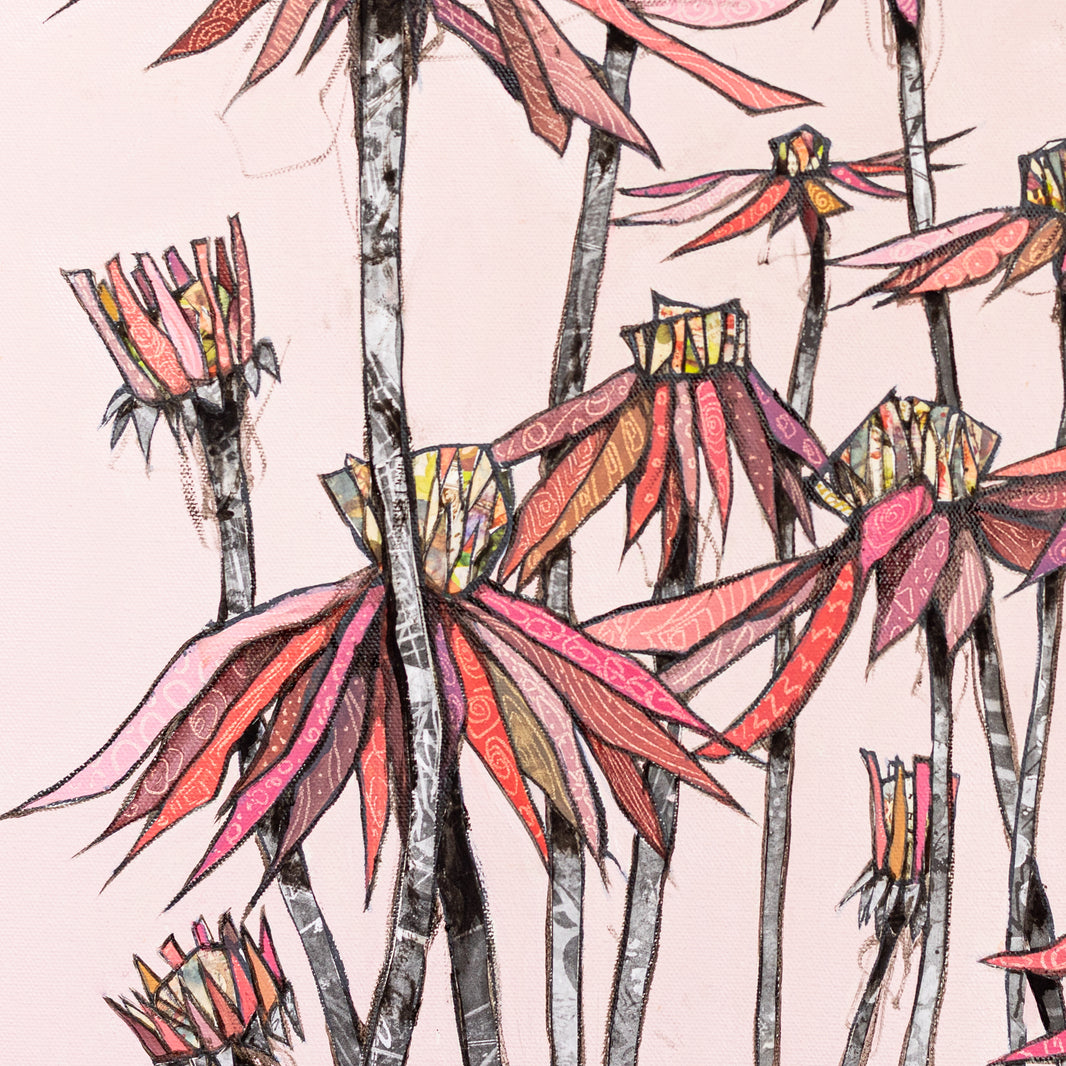 Flowers 4 - 12x12 inches print on canvas, Limited Edition 1/10, 1.5 inch Gallery wrap