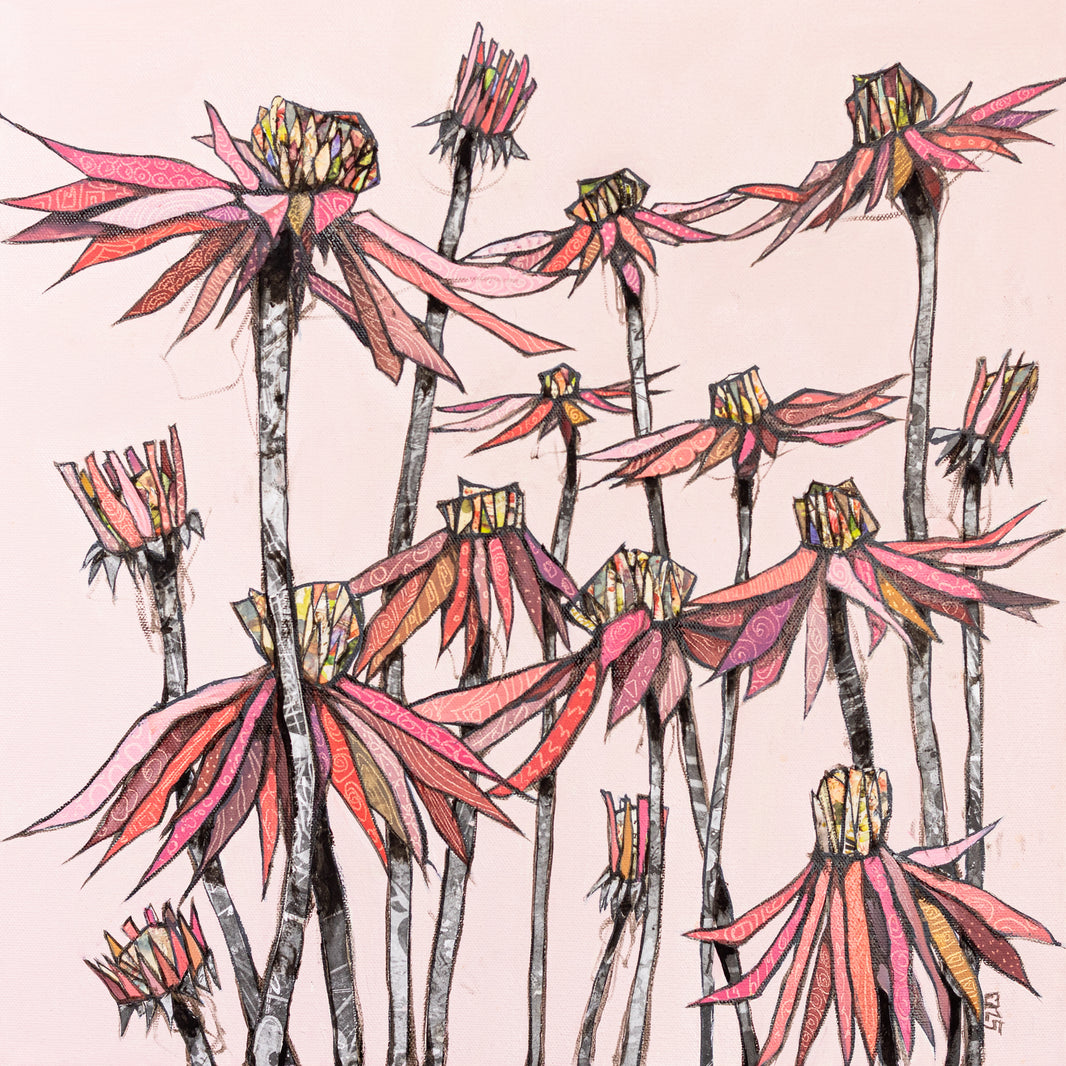 Flowers 4 - 12x12 inches print on canvas, Limited Edition 1/10, 1.5 inch Gallery wrap