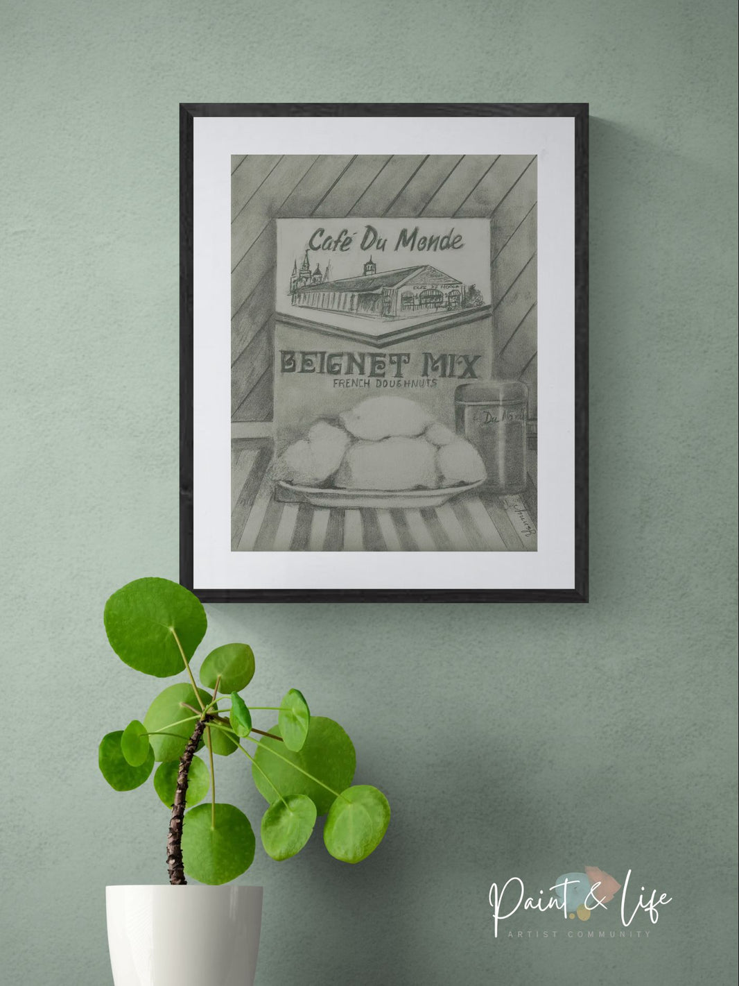 French Beignet  II 9x12 inches Print by Yenny (Jenny Archbold)