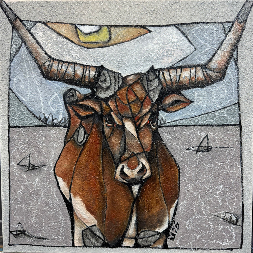 Standing Outside - Original Painting by Young Kim