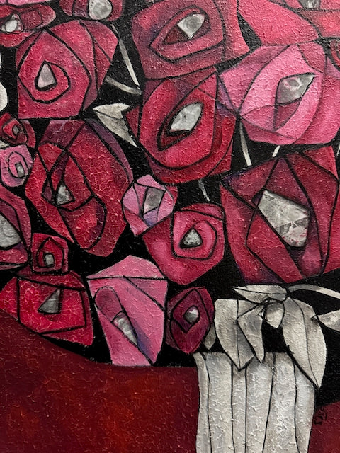 Roses 2 - Original Painting by Young Kim