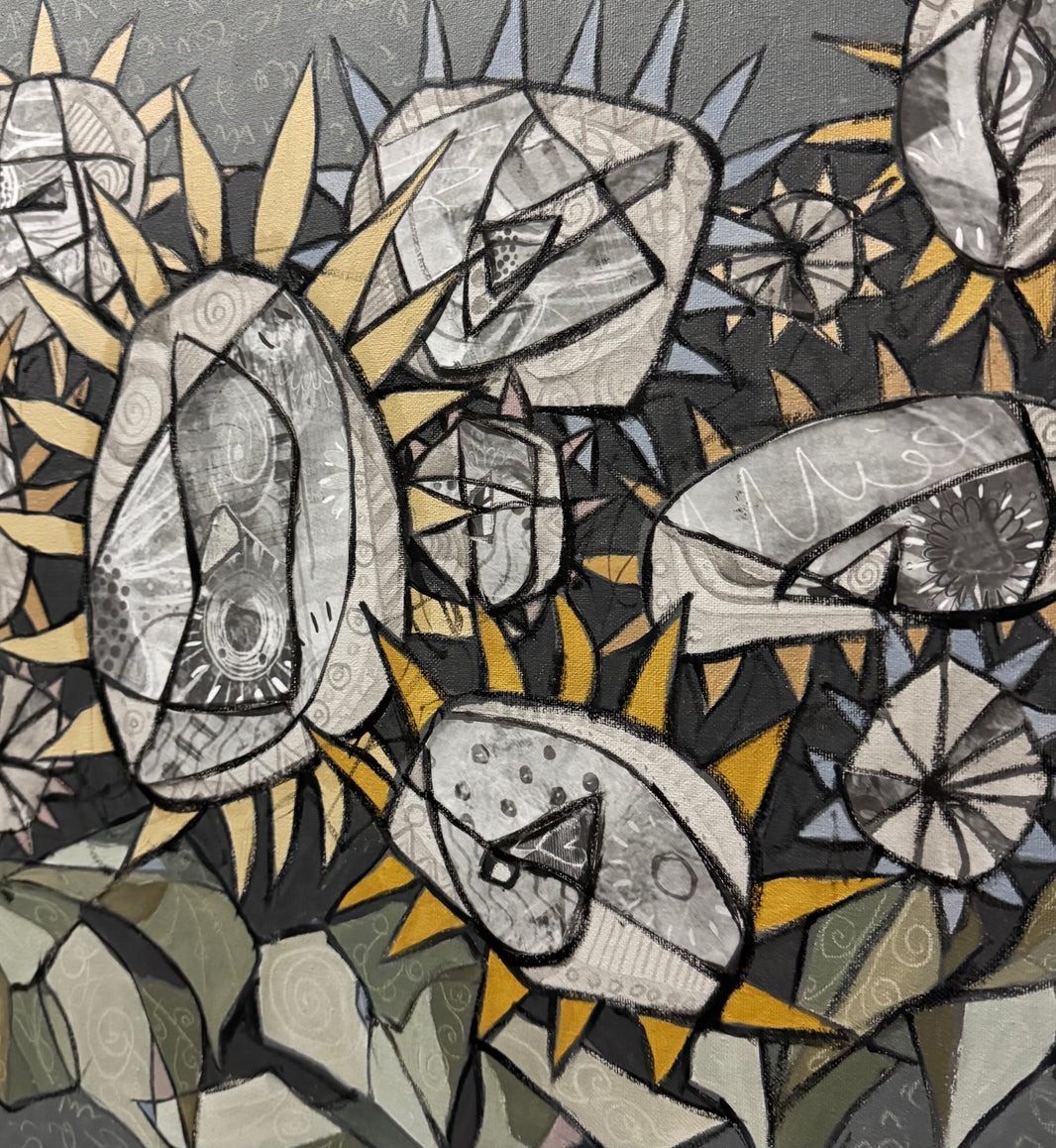 Sunflowers - Original Painting by Young Kim