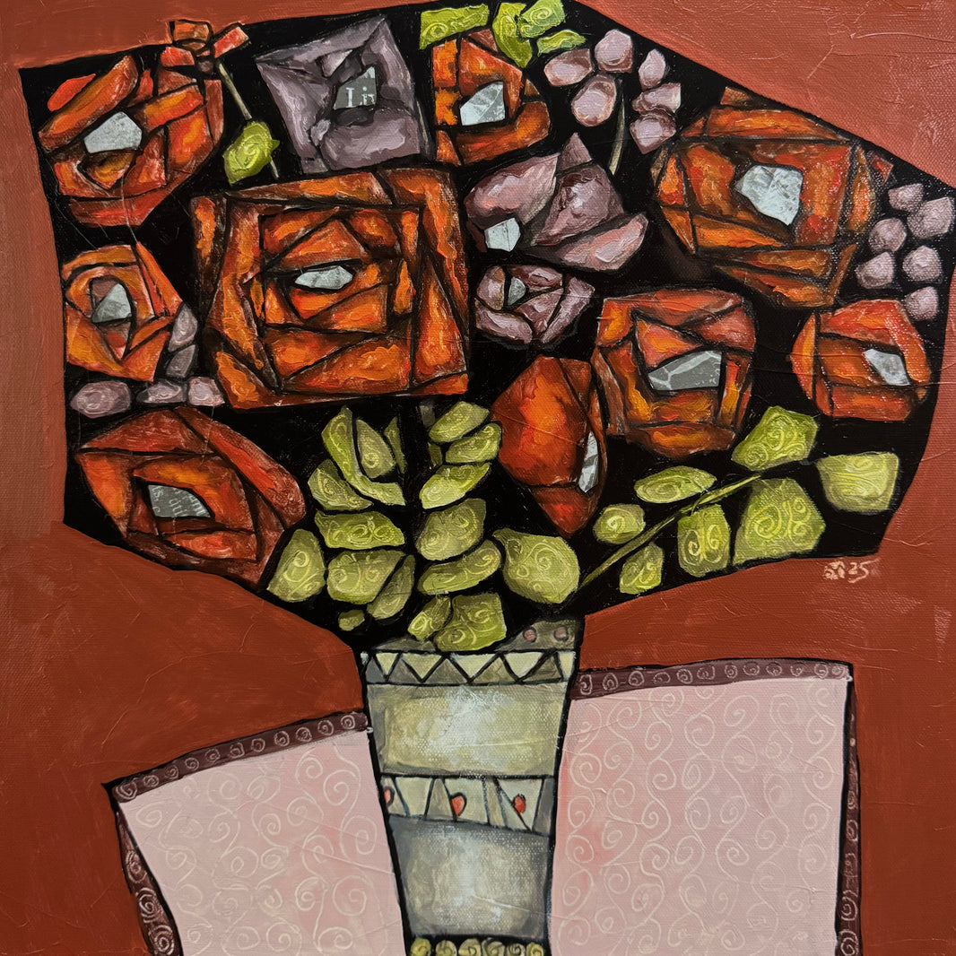 Roses 3 - Original Painting by Young Kim