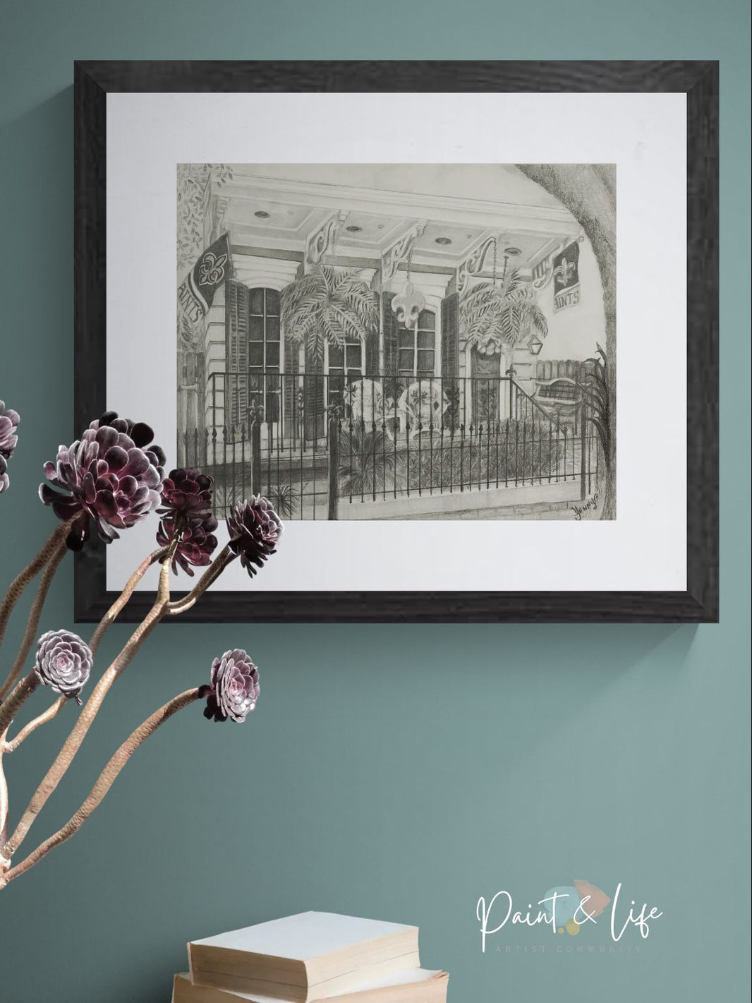 NOLA-Shotgun-House-I - 16x20 inches Print by Yenny (Jenny Archbold)