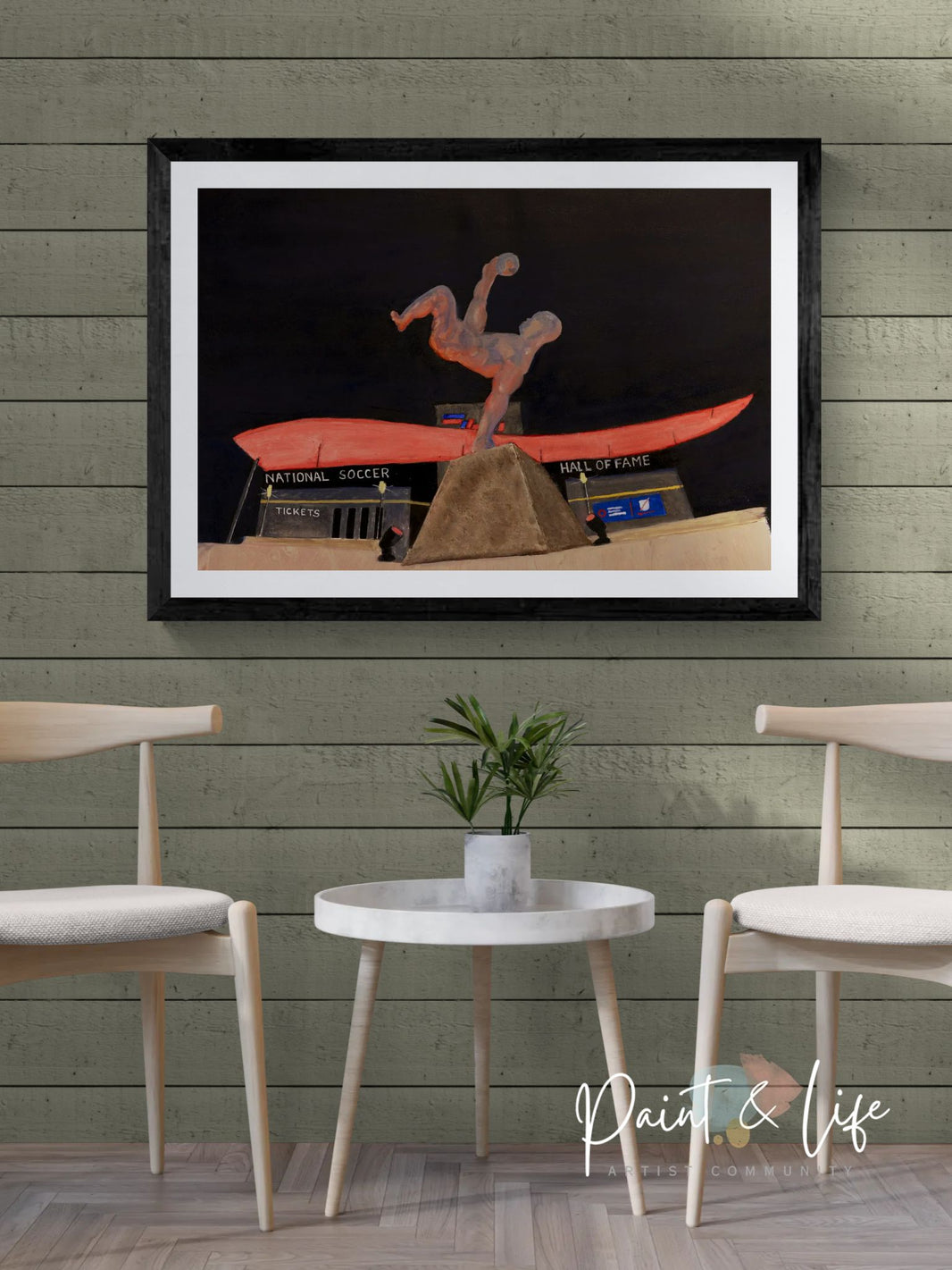 Sports City's Skyward Kick - Print by Joan Affenit