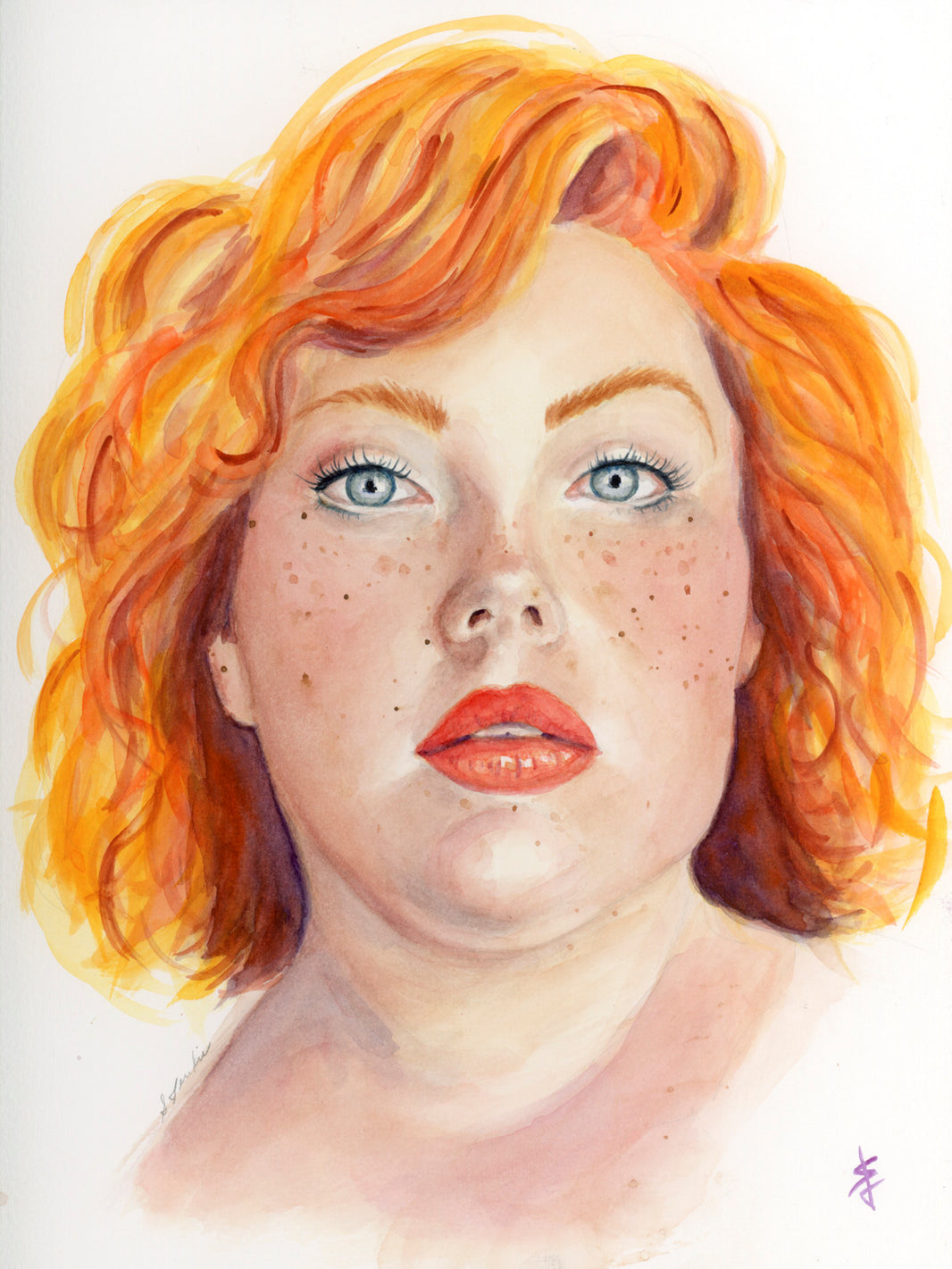 Wistful - 9x12 inches Print by Stacy Jenkins