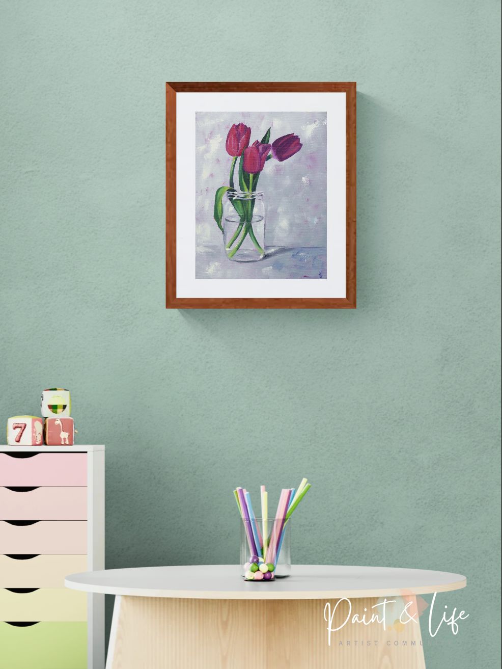 Tulip Trio - 11x14 print by Stacy Jenkins