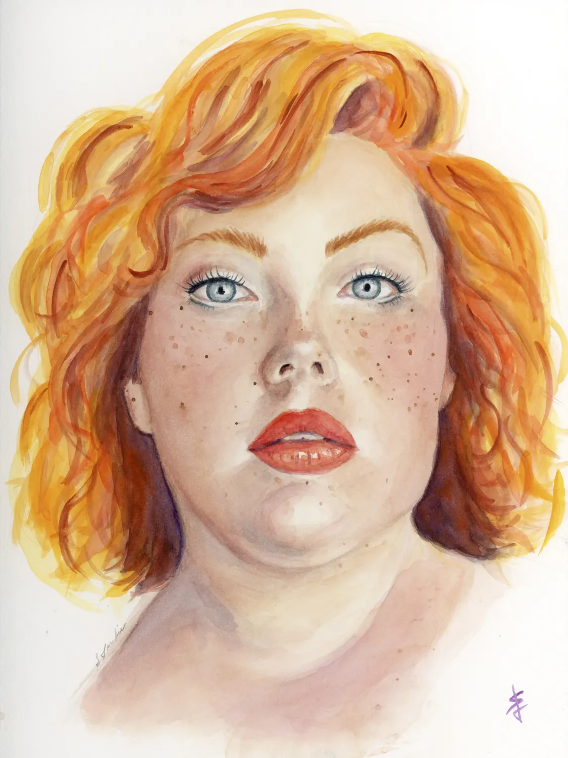 Wistful - 9x12 inches Print by Stacy Jenkins